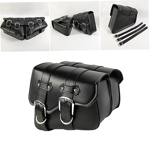 Bolsa colgante para motocicleta alforja de cuero PU para motocicletas eléctricas organizador de herramientas miniatura 6