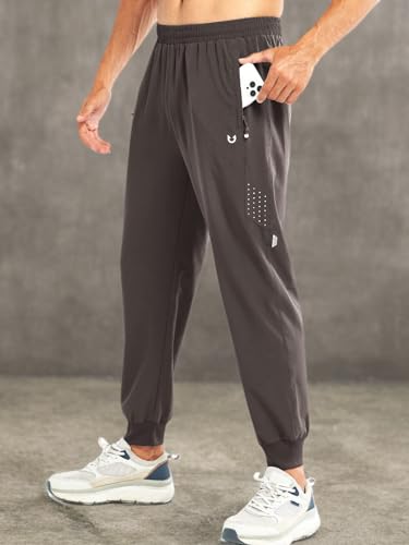 Image of NORTHYARD Men's Athletic Running Pants Lightweight Workout Joggers Quick Dry Gym Sweatpants Active Sports Track Training