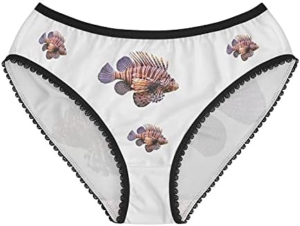Red Lionfish Panties, Red Lionfish Underwear, Briefs, Cotton Briefs, Funny Underwear, Panties For Women