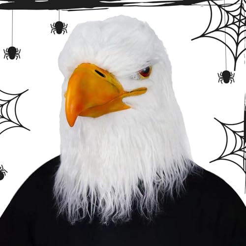 Traje de águila de cabeza blanca, sombrero de , equipo de representación teatral, sombrero teatral temático, disfraz de carnaval de Halloween para Pascua, traje, foto