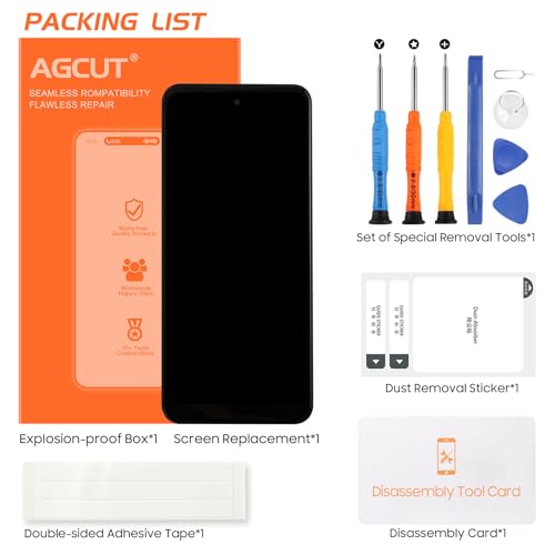 Image of AGCUT for Moto G Power 2022 Screen Replacement for Moto G Power 2022 LCD Display XT2165 XT2165-5 LCD Digitizer Touch Screen Assembly Repair Parts with Frame