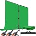 Produktbild Heysliy Greenscreen mit Ständer 1.5 x 2M, Green Screen mit Verstellbarer Hintergrund Ständer für Fotografie, Streaming, Gaming, Chroma Key