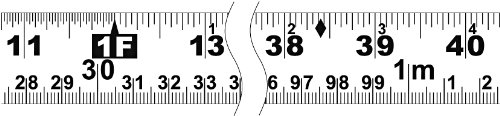 Cinta métrica Lufkin 1 pulg x 26 pies color naranja miniatura 3