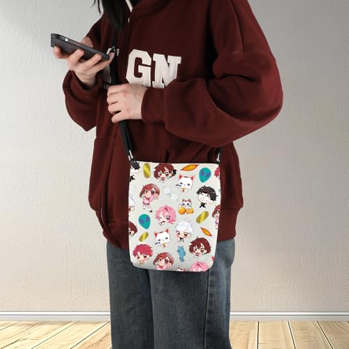 G2TUP Anime Crossbody Bag Momo & Okarun & Granny Gifts Kintama Gifts DDD Manga Shoulder Bag4