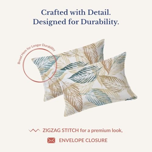 Image of Jaipur Weaves Double Bed Cotton Bedsheet Queen Size 90x100, 100% Pure Cotton Bed Sheet with 2 Pillow Covers, 240 TC Soft Breathable Leafy Design - (Grey Olive, Queen)