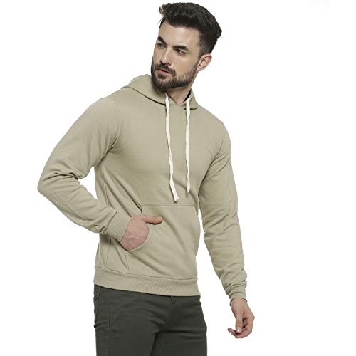 Image of Campus Sutra Men's Cotton Hooded Neck Sweatshirt