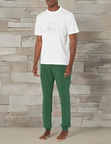 Lacoste Men's Pajama Set with Contrast Logo Print Pants4