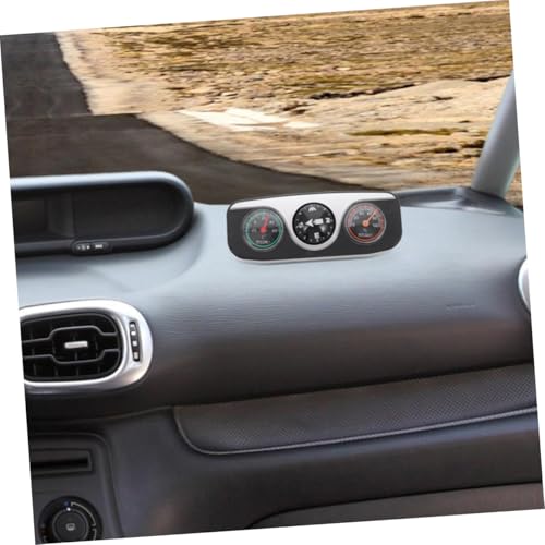 Bola de brújula para coche con termómetro e higrómetro interior 6