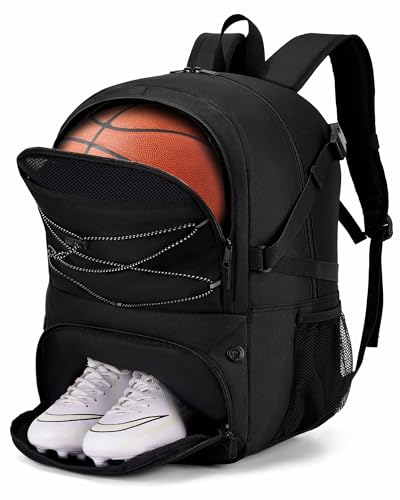 Hsmihair Basketball Backpack Large Sports Bag for Men&Youth,Gym Bag with Separate Ball & Shoes...