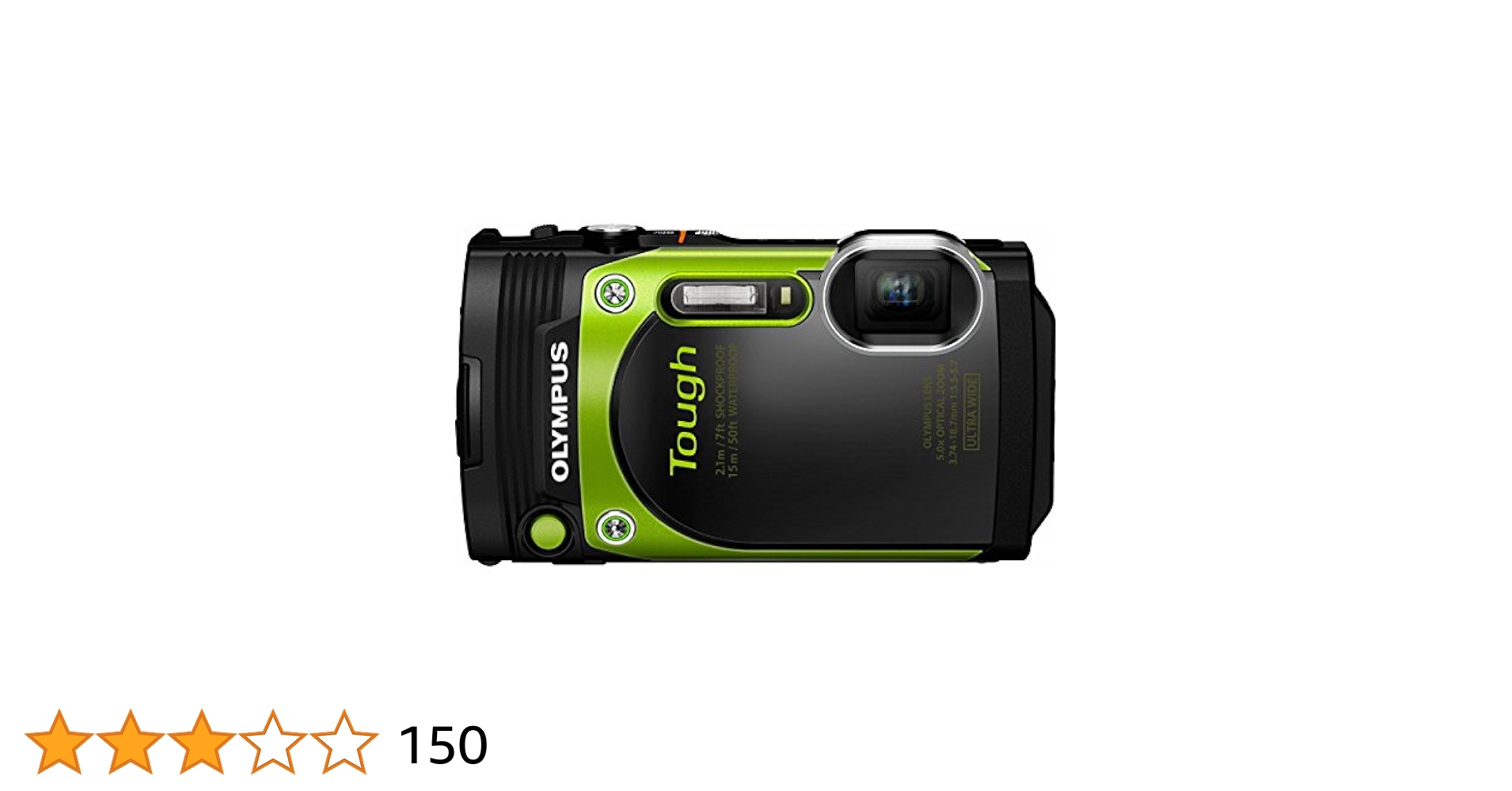 Olympus TG-870 Tough Waterproof Digital Camera (Green): All