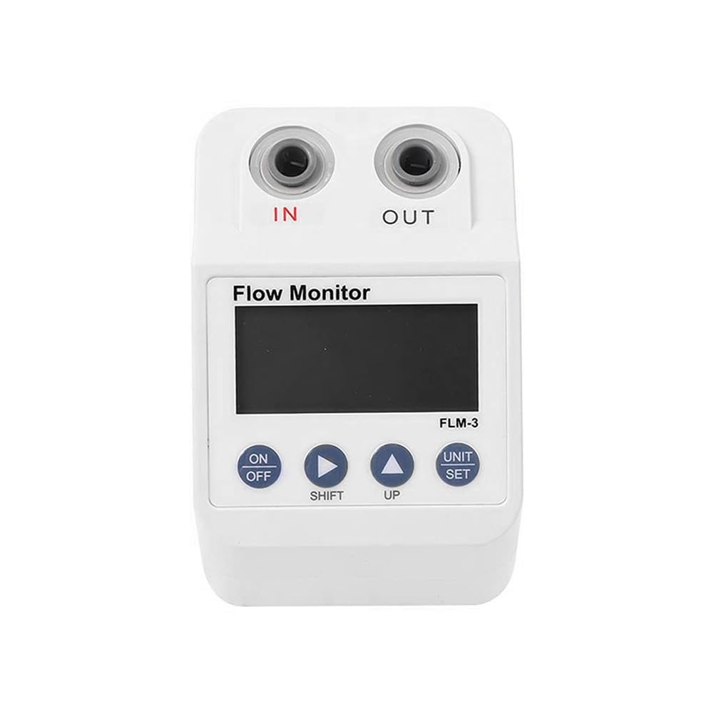 Sirxlevcy White Digital Display Filter Water Flow Meter With Electronic Digital Display Monitor Filter Water Flow For Liquids Measuring