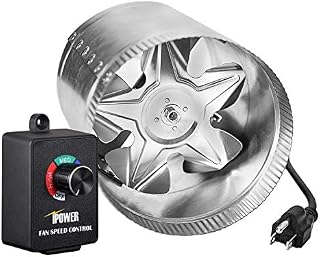 iPower 4 Inch 100 CFM Booster Fan Inline Duct Vent Blower with Variable