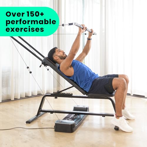 Image of Portl Ultra Gym-Ultimate Combo | All-in-One Smart Home Gym | Upto 70 kgs of Digital Weights | 150 + Exercises | Full Body Workout | Compact Multipurpose Fitness Equipment | Strength Training System