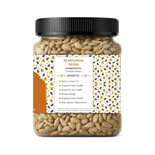 Image of PitSnack Sunflower Seeds 1kg - Raw Sunflower Seeds for Eating | Diet Food | Healthy Snack | Raw seeds | Weight management