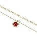 PAVOI 14K Yellow Gold Plated Layered Necklaces for Women | Carnelian Gemstone Pendant Figaro Chain Necklace | Layering Necklace