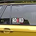 (3 Pcs) ADHD Stickers AD/HD Highway to Hey Look a Squirrel, Funny Vinyl Truck Decals for Windows, Cars, Trucks, Laptops, Squirrel Sticker, Funny Window Stickers (Normal (3pcs - 5 inch))
