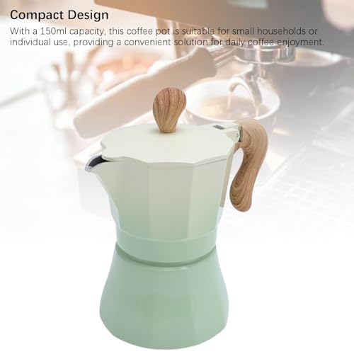 Cafetera de aluminio de 150 ml compacta: el café clásico sin ocupar espacio 8
