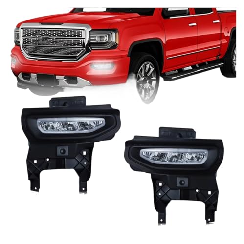 Feu de brouillard LED GMC Sierra 2016-18 phares de jour FDRL blancs étanches pare-chocs avant