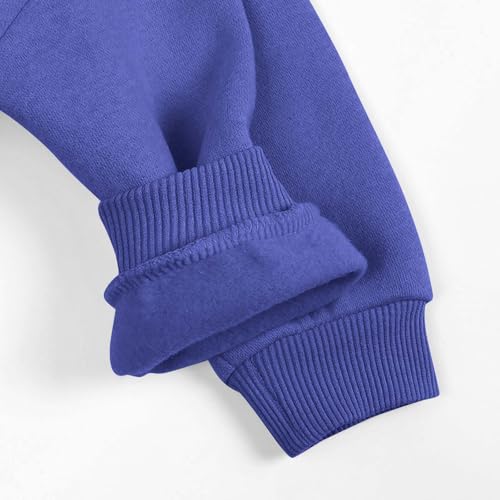 Girls Fall Pullover Long Sleeve Fleece Lined Side Slits Sweatshirt Tops Fashion Soft Comfy Crewneck Sport Pullover3