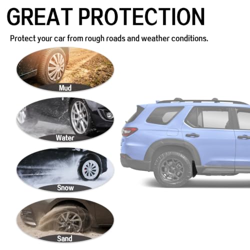 Image of PSLER Mud Flaps for Honda Pilot 2026 2025 2023 2024 4PCS Mudguards
