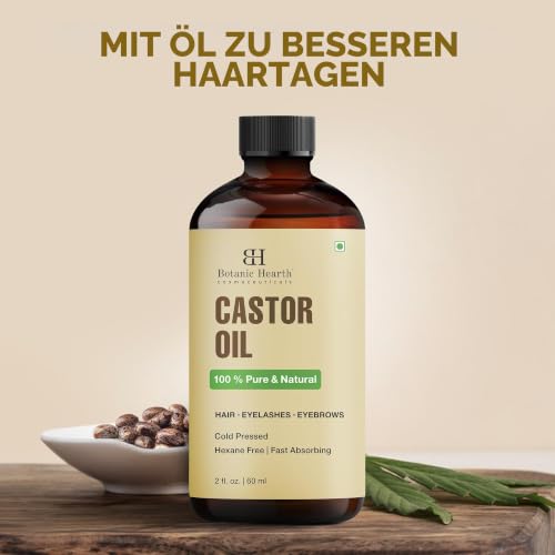 Botanic Hearth 100% Reines Kaltgepresstes Rizinusöl 60 ml – Ansicht 4