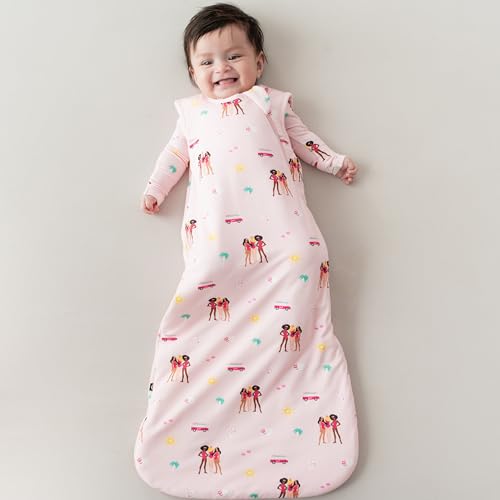 Image of KYTE BABY Unisex Rayon Made from Bamboo Sleep Bag for Babies and Toddlers, 1.0 Tog (XL, Barbie Beach)
