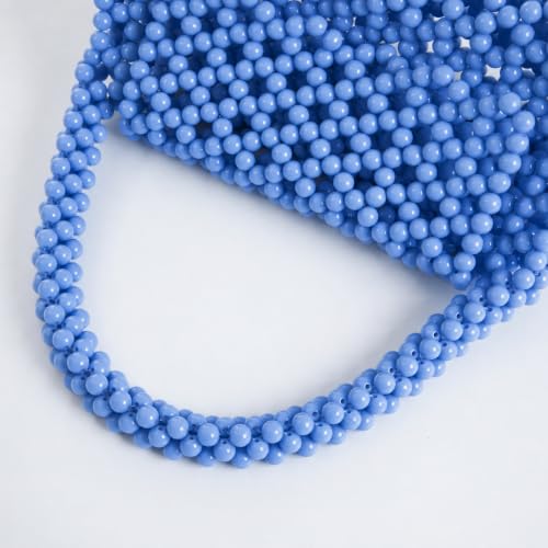 Image of YUSHINY Candy Color Acrylic Beaded Hollow Handbag Evening Clutch Triangle Bags for Wedding Party | Acrylic