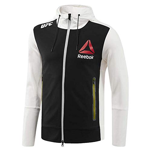 Amazon.com : Reebok Men's X UFC Fk Walkout Hoodie, Chalk Blayel,M