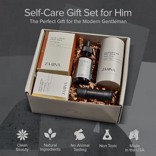 Men's Birthday Care Package with Card - Luxury Gift Set for Men, Body Self Care Kit for Men, Relaxing Spa Birthday Gift Basket by ZAAINA - Image 3