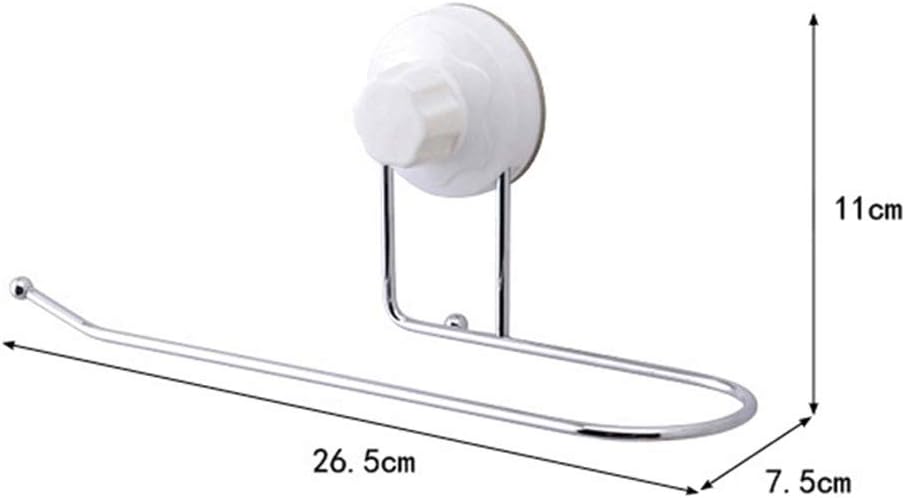 FMURY Towel Hook Free Punching Hanging Towel Rack Wall Hanging Kitchen Household Paper Towel Rack Suction Cup Towel Hanging Rod