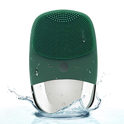 Faiyi Silicone Face Scrubber, 3-In-1 Electric Facial Cleansing Brush, Ipx7 Waterproof Facial Massager, Usb Rechargeble Face Brush For Deep Cleanning, Gentle Exfoliating, Blackhead Remover(Green) #TOP1