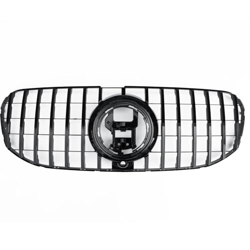 Rejillas Frontales de Radiador Parrilla Carreras Para Benz Para X167 Para GLS-Class 2020-2024 GLS450 GLS580 GT Estilo Rejilla Frontal Malla Capó E Parachoques Superior rejilla parachoques(Negro)