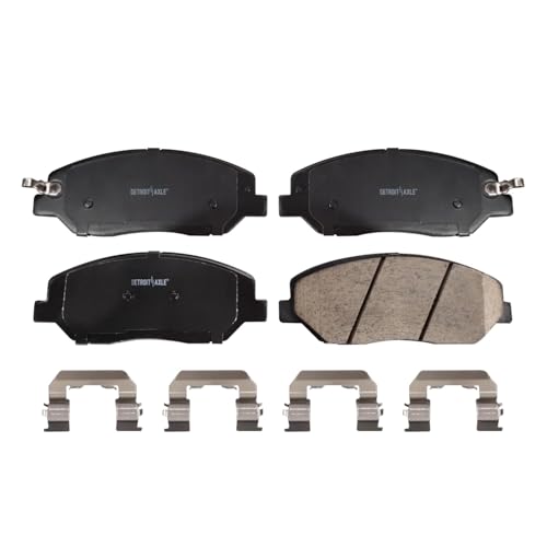 Image of Detroit Axle - Front Brake Kit for Hyundai 2009-2011 Genesis [3.8L Sedan] Disc Brake Rotors Ceramic Brakes Pads with Hardware 2010 Replacement : 12.60 inch inch Front Rotors