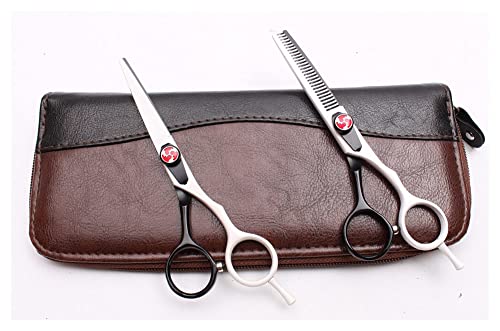 Ciseaux de coiffure YZCIS bleu avec lames amincissantes pour dégradé précis
