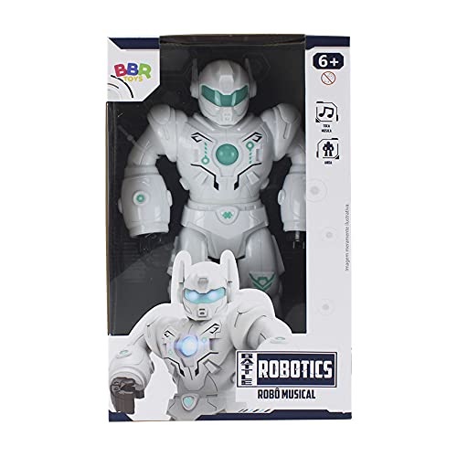Brinquedo Infantil Robô Musical Divertido c/ Luz e som - BBR Toys (Branco)