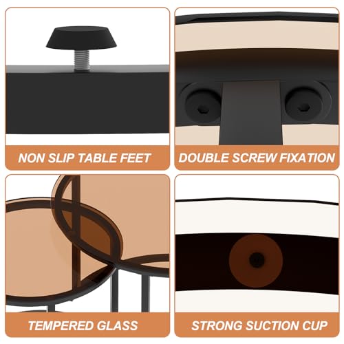 aboxoo Nesting Coffee Table Set of 2 for Living Room and Bedroom