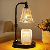 Lámpara calentadora de velas negra con temporizador regulable, ideal