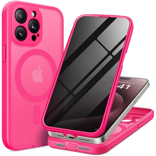Coque iPhone 15 Pro Max MagSafe protège écran confidentialité