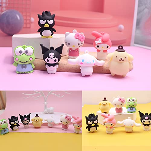7Pcs Cute Anime Cake Topper Set, Kawaii Anime Figure,Anime Theme Party Decoration Supplies,Gift For Anime Fans Or Friends #TOP2