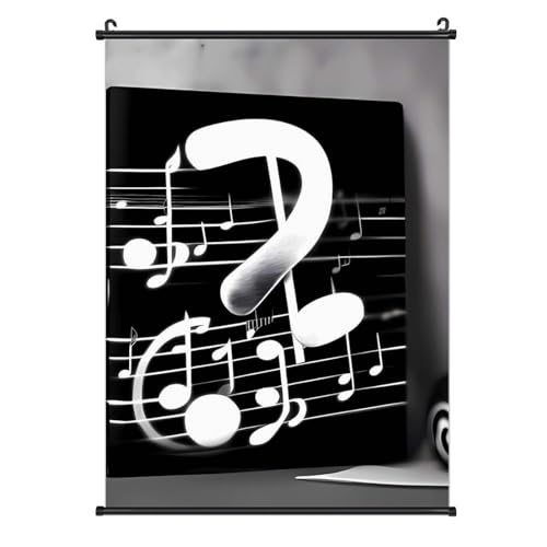 Poster sur toile de qualité supérieure noir et blanc 40x61 cm