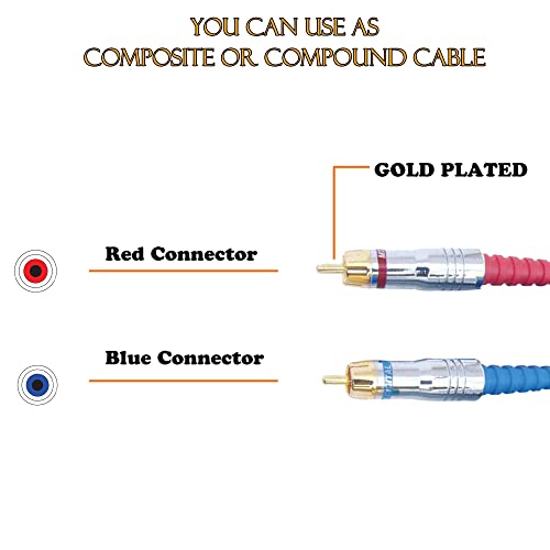 Image of MX RCA Cable 2RCA Male to 2RCA Stereo Audio Cable Gold Plated Adapter Dual Shielded for Home Theater Amplifier Hi-Fi System Car Sound Speaker PARENT (2 rca male to 2 rca male, 1.5M)