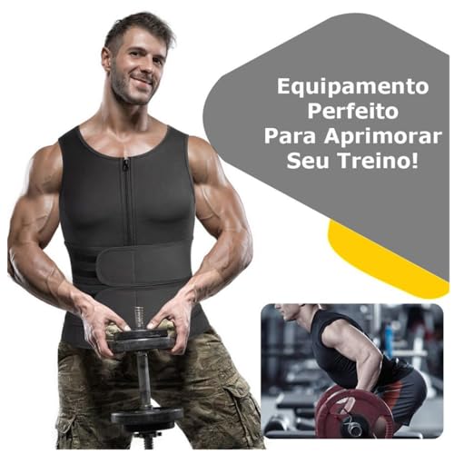 Cinta Modeladora Tipo Regata Fitness Masculina Academia (L)