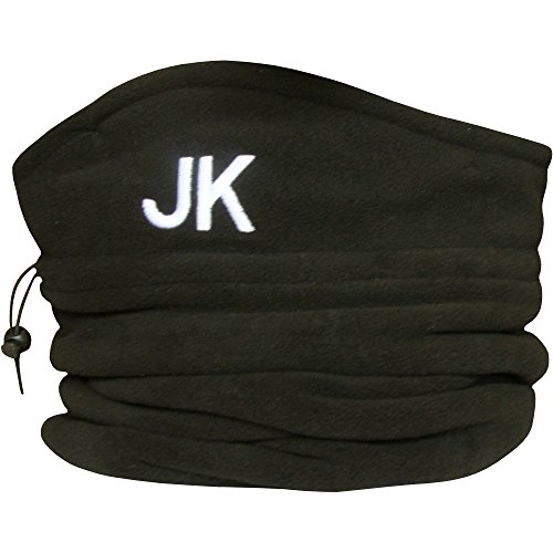 TeddyT's Men's Personalised Black Thermal Fleece Sports Snood with Adjustable Toggle