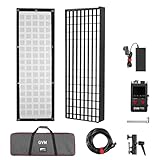 GVM Z200B Flexibles Bi-Color LED-Videolicht 200W, 2700K–6800K, 12×36 Panellicht mit Softbox & Wabengitter, App-Steuerung (Bluetooth), Erweiterbares ZipTile-Design, Ideal für Studio, Film & Fotografie