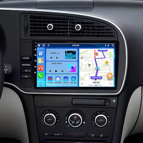 Car Stereo for SAAB 9-3 93 2007-2011 2007 2008 2009 2010 2011 with Wireless Carplay Wireless Android Auto 7