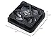 Noctua NV-MPG1-12.Black, Multi-Purpose Gasket for 120mm Fans (Black)