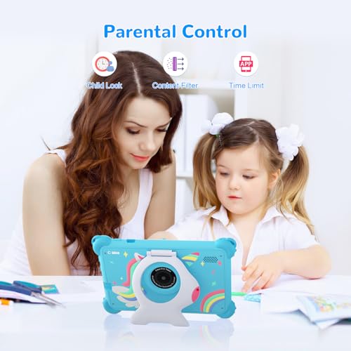 Image of C idea 2025 Kids Tablet, Tablet for Kids 3-7,7 Inch Kid Tablets Android 13, 32GB Storage Toddler Tablets,Parental Control, Dual Camera, WiFi, Bluetooth, Long Battery Life,Educational Apps,Blue