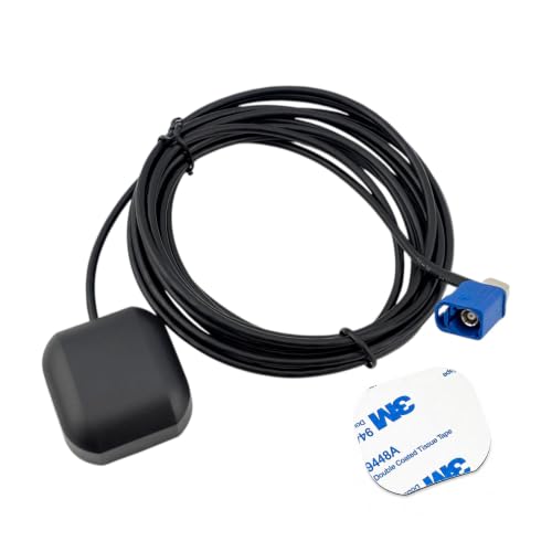 Goodsby GPS Navigation Antenna Fakra C Angle Connector Magnetic Compatible with Audi BMW Cadillac Chevrolet Chevy Dodge Ford GM GMC Jeep Mercedes RAM Truck SUV Pioneer Car Stereo