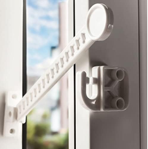 BUFFER® Bebek Çocuk Evcil Hayvan Güvenlik Ayarlanabilir Koruyucu Pencere Havalandırma Kilidi - Görsel 3