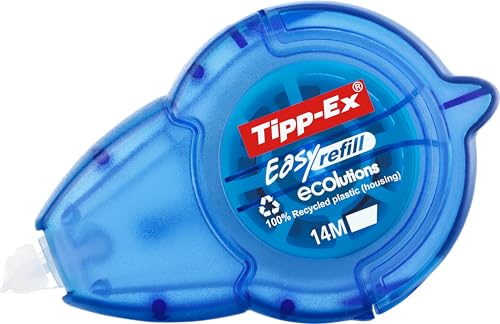 Tipp-Ex Korrekturroller Easy Refill Nachfüllkassetten, 14 m x 5 mm, 10er Pack, Ideal für das Büro, das Home Office oder die Schule